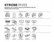  KASK LS2 FF325 STROBE SOLID WHITE - 3