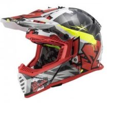 KASK LS2 MX437 FAST EVO CRUSHER BLACK RED 