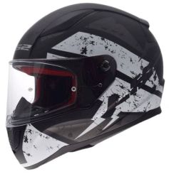 KASK LS2 FF353 RAPID DEADBOLT MATT BLACK WHITE 