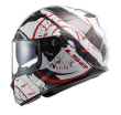 Kask motocyklowy Comfort LS2 FF320 Stream Evo Tacho White Black Red  - 2
