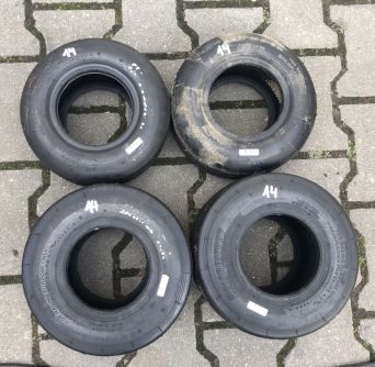 Komplet opon kartingowych marki Bridgestone slik nr.14  4/10-5 5/11-5