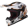 Kask motocyklowy LS2 MX456 Light Compass White Orange  - 2