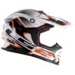 Kask motocyklowy LS2 MX456 Light Compass White Orange  - 3