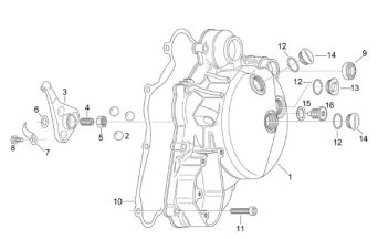 Sprzęgło śruba regulująca  Aprilia RS 125