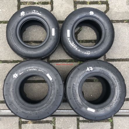 Komplet opon kartingowych marki Bridgestone slik nr.17  4/10-5 5/11-5
