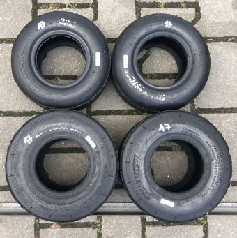 Komplet opon kartingowych marki Bridgestone slik nr.17  4/10-5 5/11-5