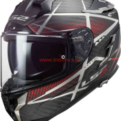  KASK LS2 FF327 CHALLENGER CT2 CARBON KONIC RED