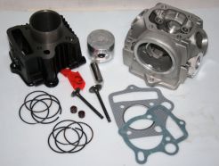 Cylinder 70cc + głowica z zaworami 4T Czoper