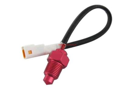 Czujnik temperatury Koso, Gilera / Piaggio / Suzuki M10x1,00, 0-250 °C, biała wtyczka 