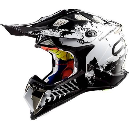 KASK LS2 MX470 SUBVERTER INTRUDER B/WHITE
