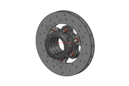 TARCZA HAMULCOWA TYLNA 180X17,5 KOMPLETNA 50MM PŁYWAJĄCYM  Parolin
