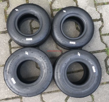 Komplet opon kartingowych marki Bridgestone slik nr.4  4/10-5 5/11-5