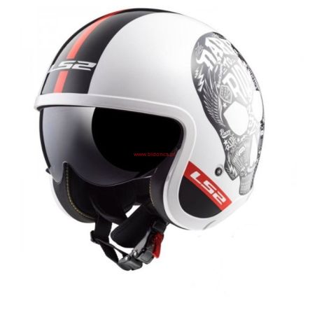 Kask motocyklowy LS2 OF599 Spitfire Inky White Black
