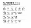 Kask LS2 FF353J Rapid Mini Solid White Blue- Kask dla dziecka! - 3