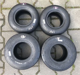 Komplet opon kartingowych marki Bridgestone slik nr.3  4/10-5 5/11-5