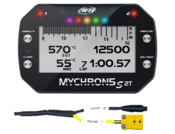 AIM MyChron 5 2T - GPS Lap Timer (2 temperatury) - Z sondą WODA + GAZ - NOWA WERSJA "S"