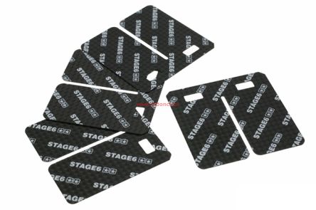 Płytki membrany do zaworu Stage6 VForce3, 45°, 0.35mm, carbon