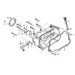 Śruba prawej pokrywy silnika LF120 (M6x80) MRF - 2