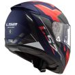 KASK LS2 FF390 BREAKER BETA MATT RED BLUE  - 2