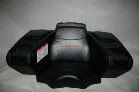 Tylny kufer ze światłem STOP Kimpex Deluxe ATV, czarny 