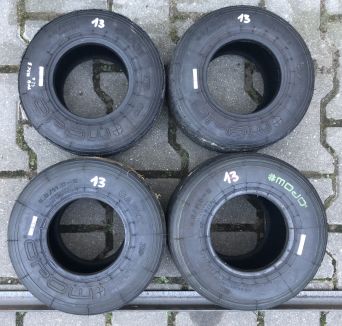 Komplet opon kartingowych marki Bridgestone slik nr.13  4/10-5 5/11-5