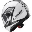 KASK LS2 FF325 STROBE CIVIK WHITE BLACK - 2