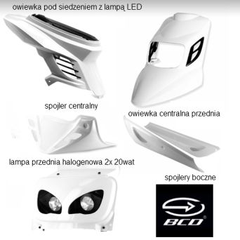 Zestaw owiewek BCD Yamaha BWS